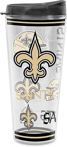 Miniatura 203 de Rico Industries NFL - Vaso de fútbol americano de doble pared, 16 onzas, tapa W