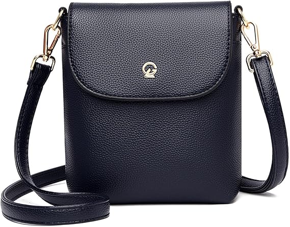 Amazon Lastos ショルダーバッグ レディース 斜めがけ ポシェット 小さめ 軽量 ミニバッグ ブランド ネイビー Lastos ショルダーバッグ
