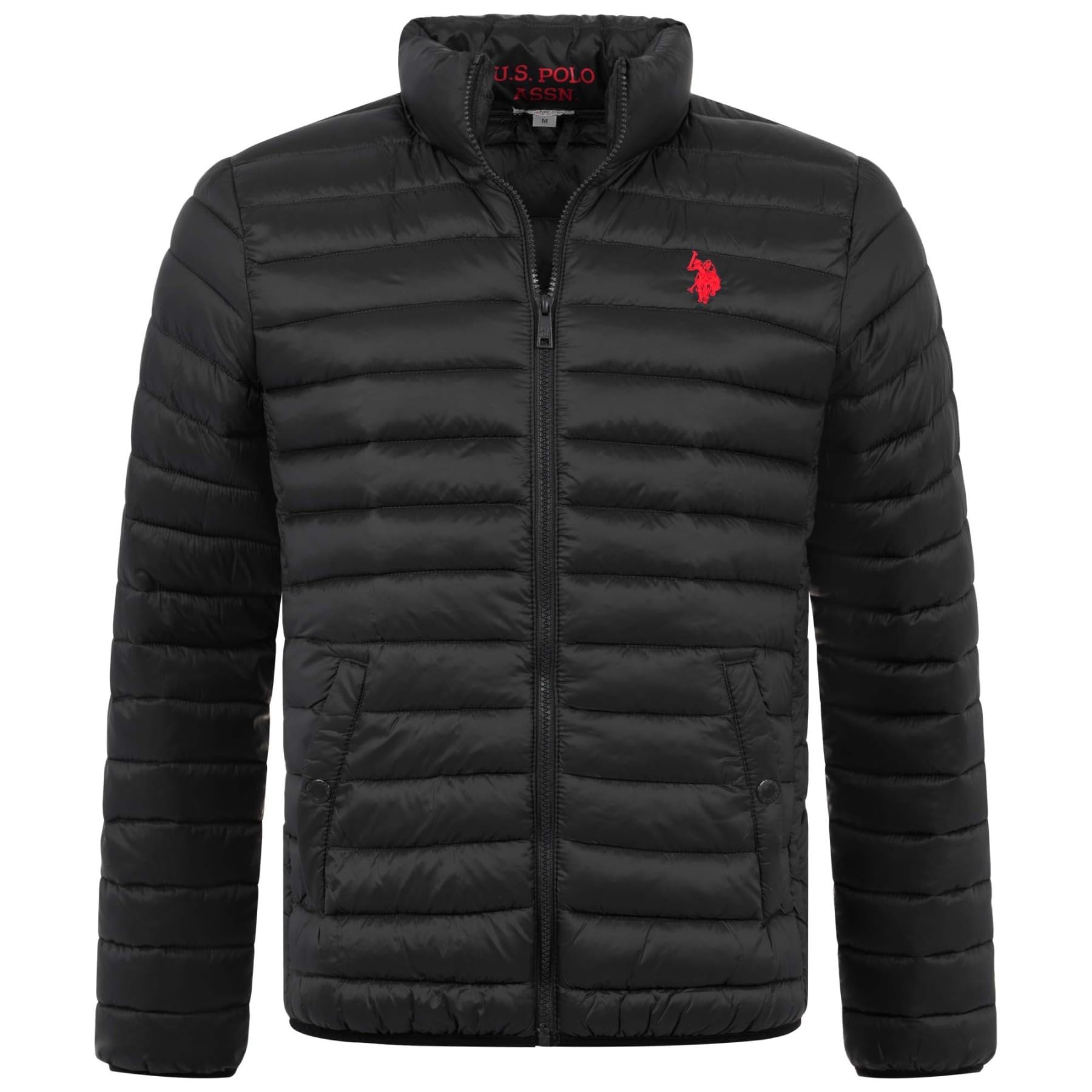 U.S. POLO ASSN. Herren Steppjacke (S-3XL) 2 Taschen, Stehkragen, Basic P041
