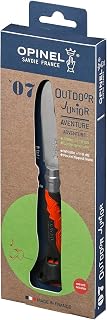 Opinel Outdoor Junior No. 07 Stainless Steel Folding Knife with Safety Rounded Tip, Integrated Whistle, Made in France