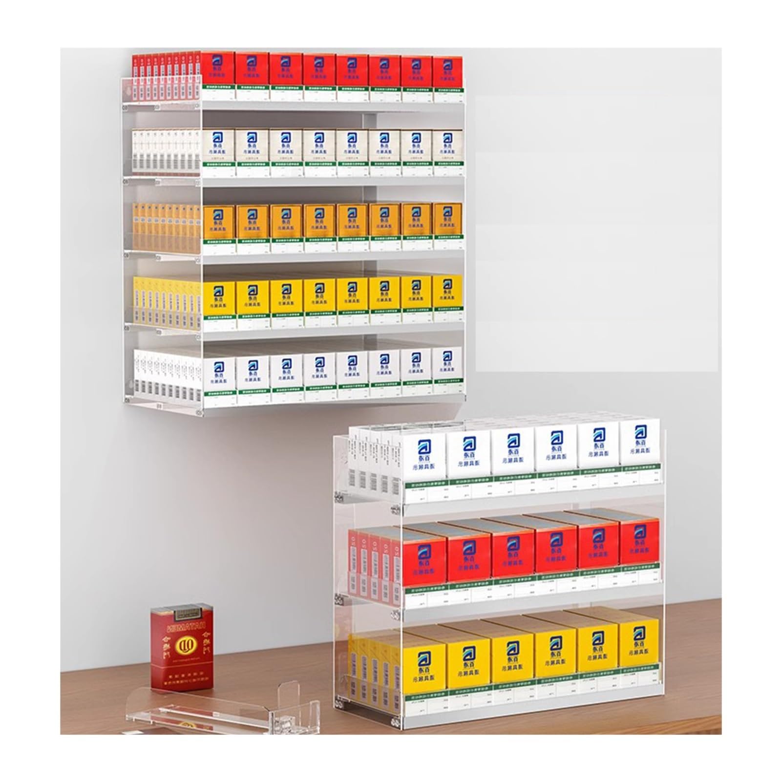 Snapklik.com : BUXTOM Transparent Cigarette Showcases Rack Store ...