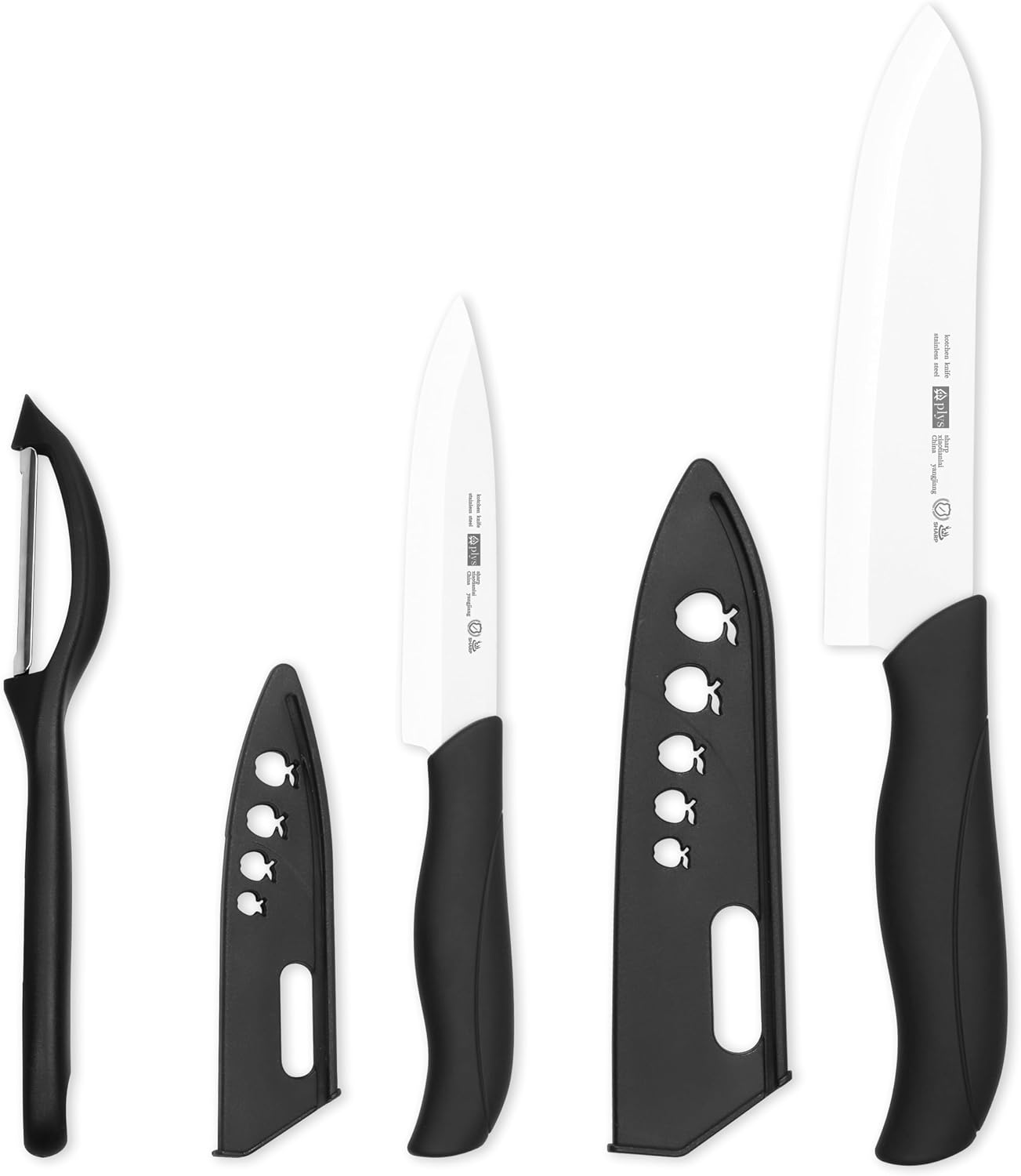 ceramic knife set ceramic knife kitchen sharp pack of 2 knife set 15.5 cm chef's knife 10.7 cm fruit knife gift for mum white blade