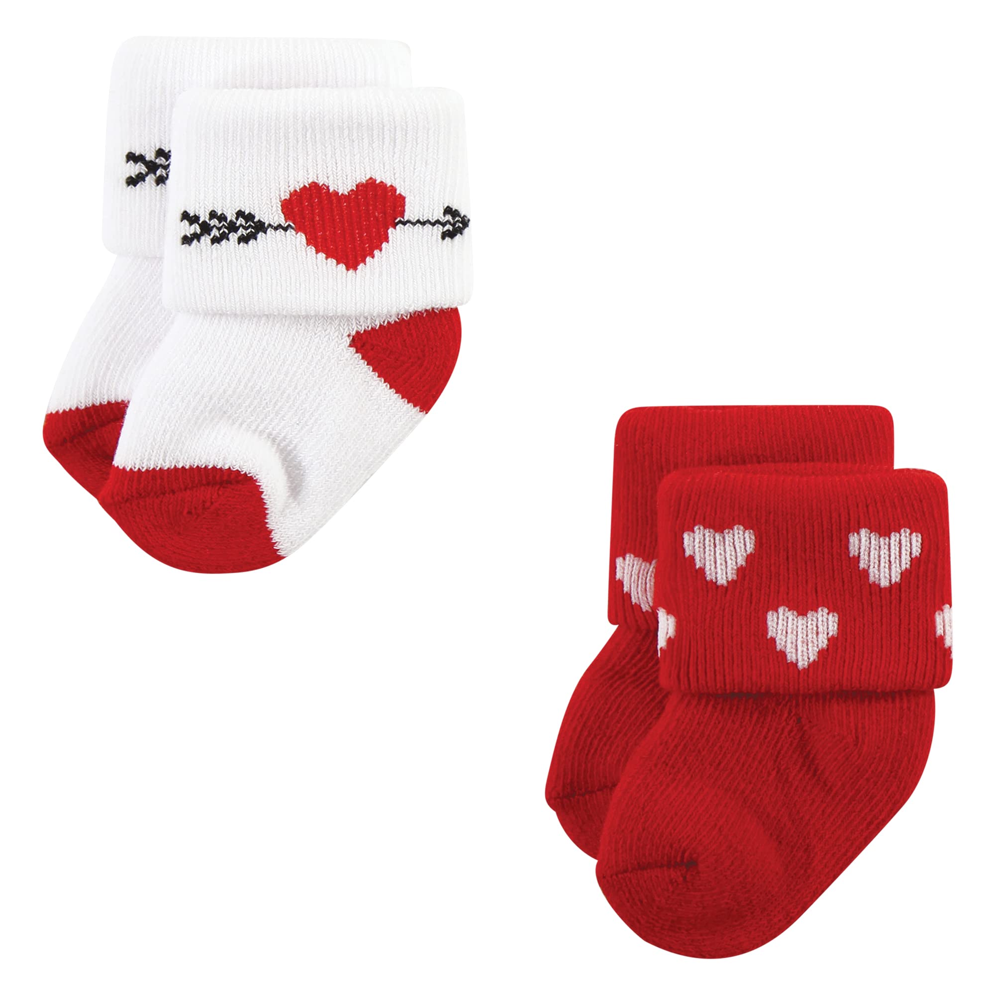 Hudson Baby Unisex Baby Holiday Newborn Terry Socks, Valentine Easter, 0-6 Months