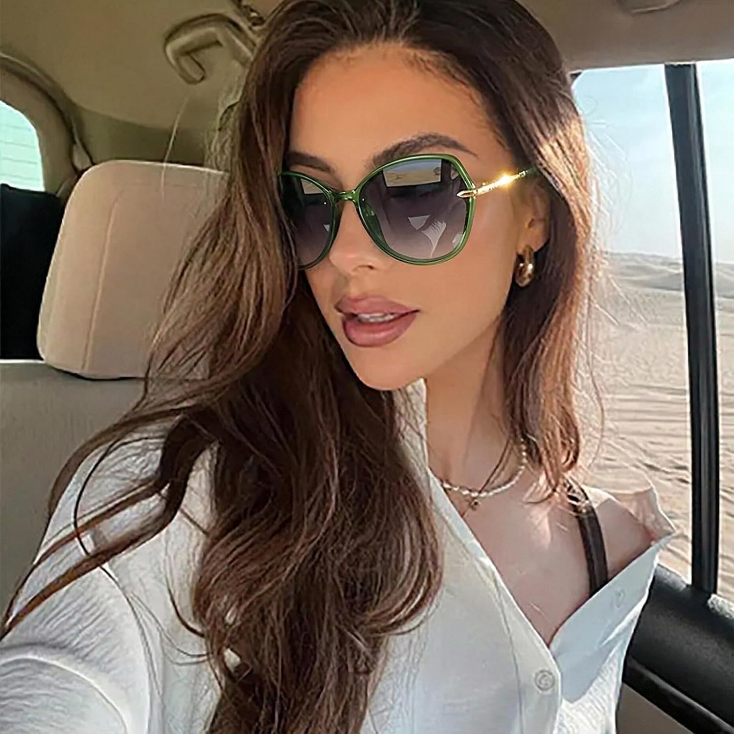 Oversized Butterfly Sunglasses for Women JX2106 image 2