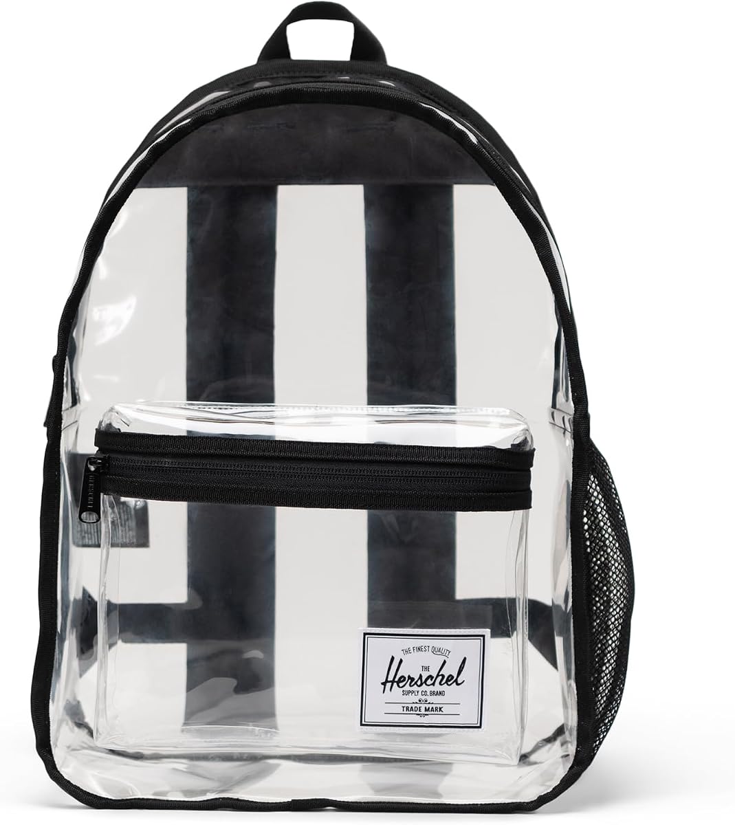 Supply Co. Mochila clásica, transparente/negro, estándar - 26 L