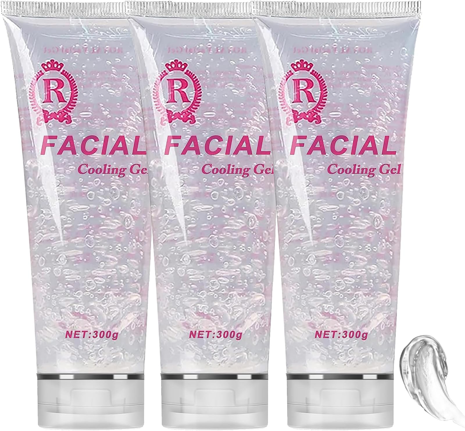 YMEYFAN 3PCS Cooling Gel for Laser Hair Removal Device and Radio Frequency Facial Body Skin Care Machine for Women and Men, Beauty Salon Professional Esthetician Supplies, 900ML (Cooling)