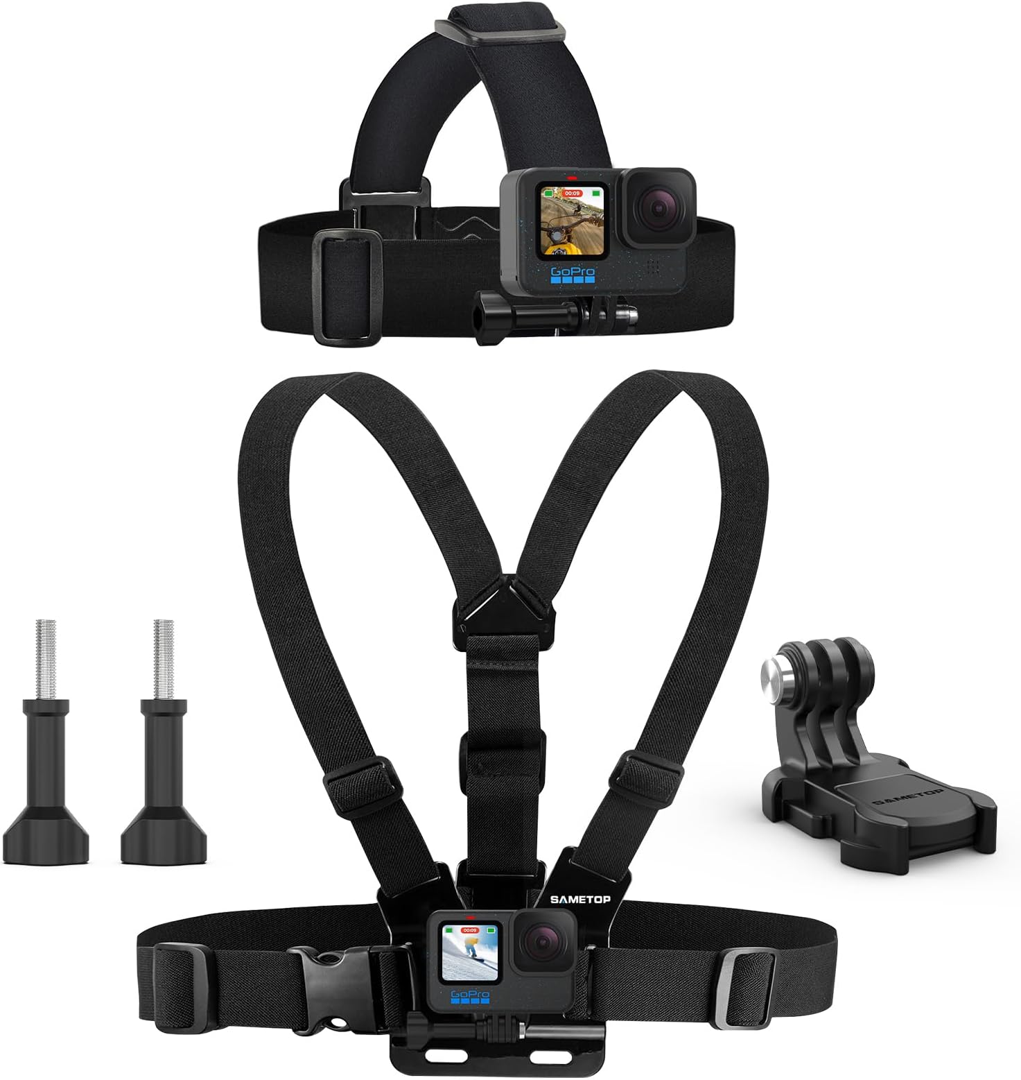 GoPro Head Strap 2.0 (Action Camera Head Mount + Clip