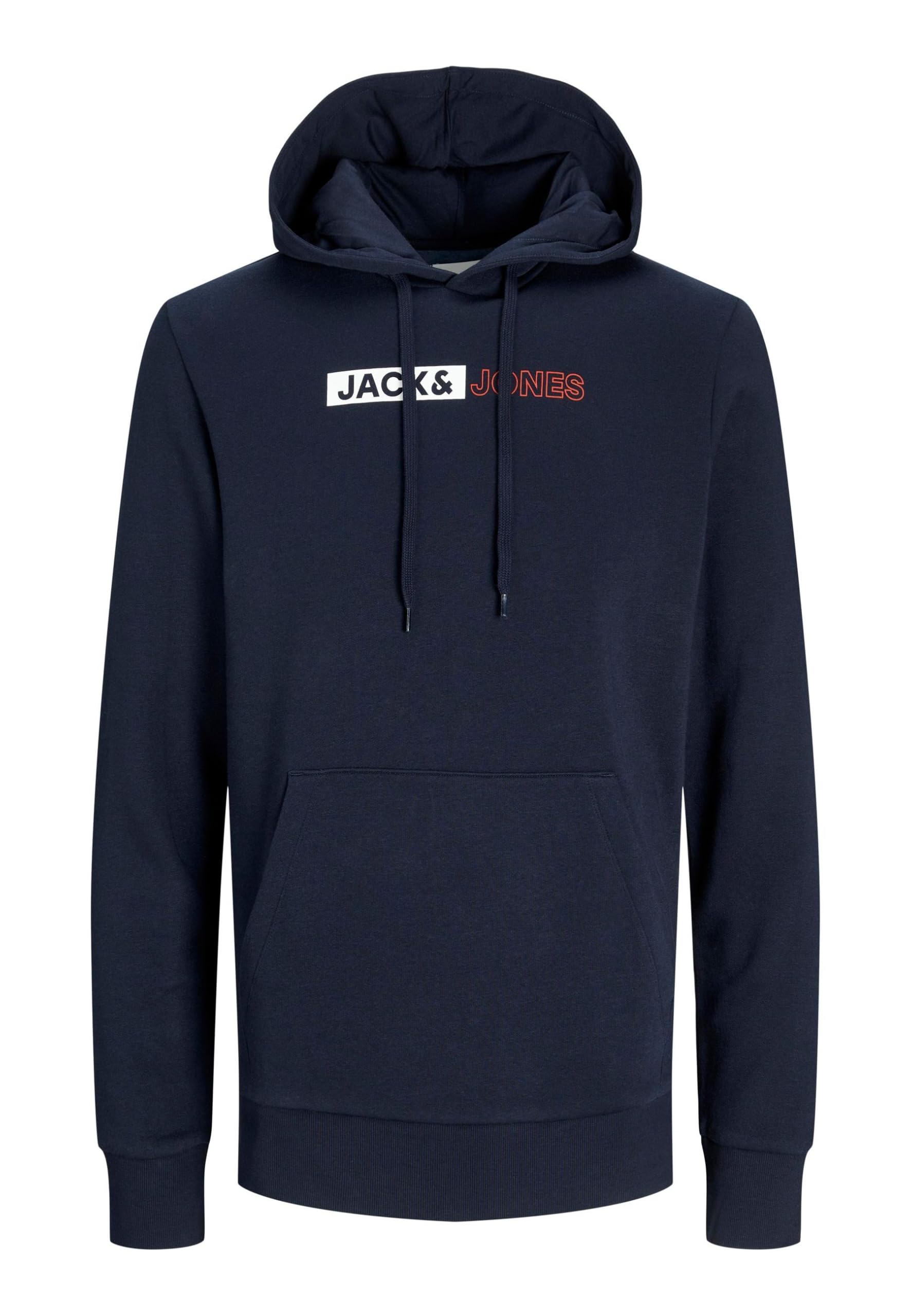 Jack & Jones Men's Bleu Hooded Sweatshirt Corp Logo Play Pls