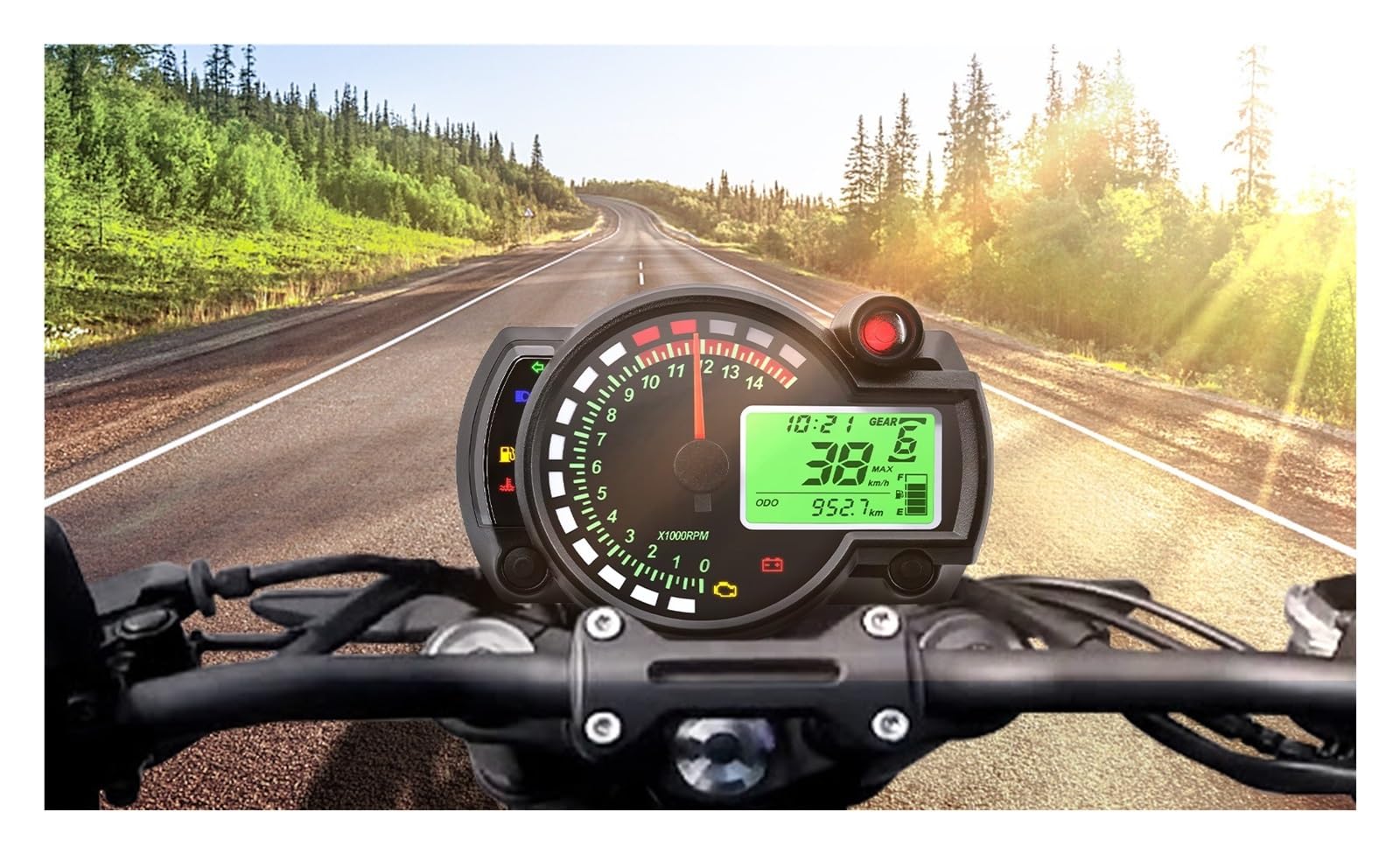 Velocímetro Digital Tacómetro digital para motocicleta, contador de horas para Brasil para Titan 150 CG150 Fan150 2010-2022