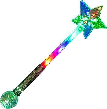 Glowtopia Jumbo Light Up Star Wand - LED Flashing Magic