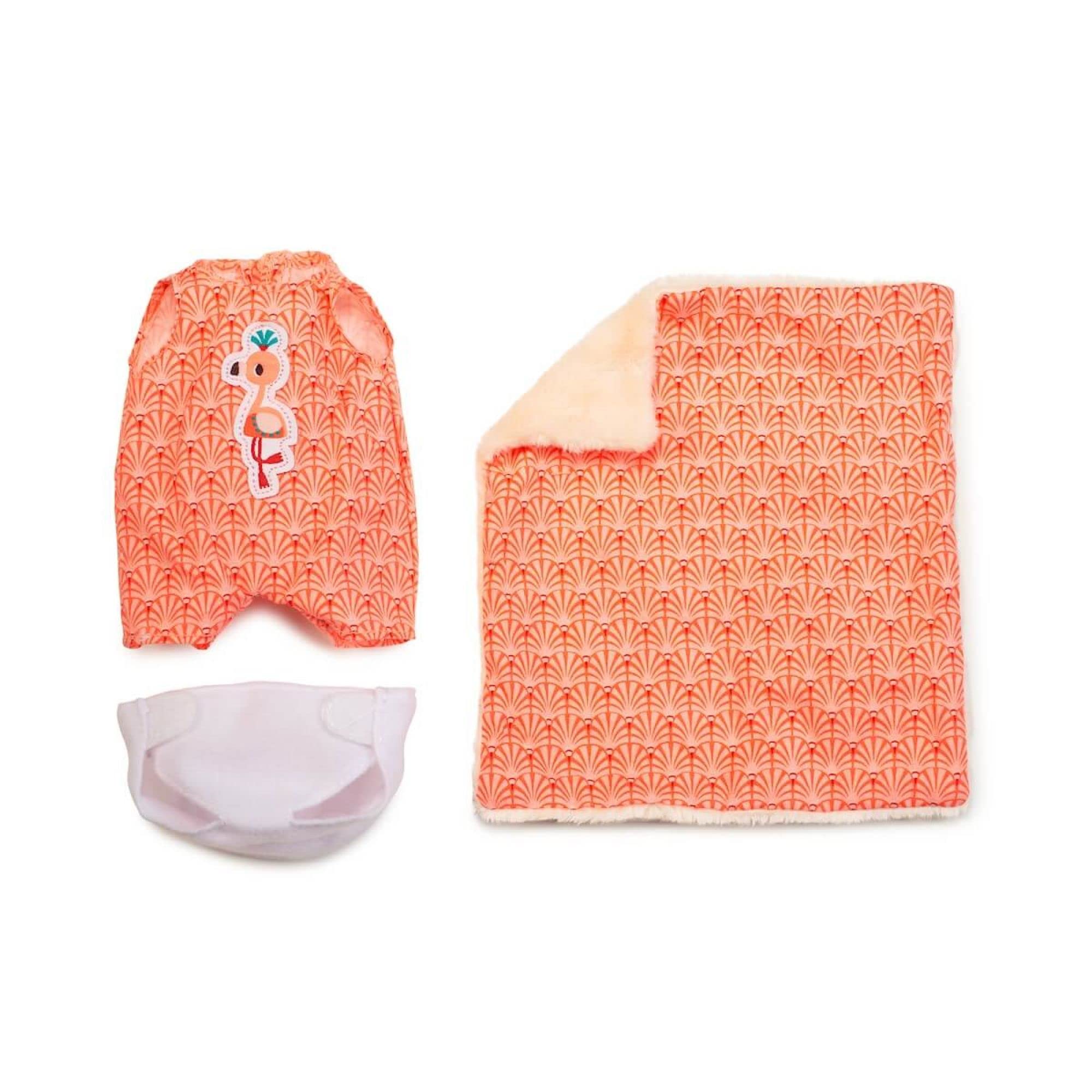 Lilliputiens - Baby Anais with Carrycot - Fabric Baby Doll with Accessories - Stimulates Fine Motor Skills, Empathy, and Imagination - Realistic 22cm Educational Doll for Children from 12 Months-83131 - Image 4
