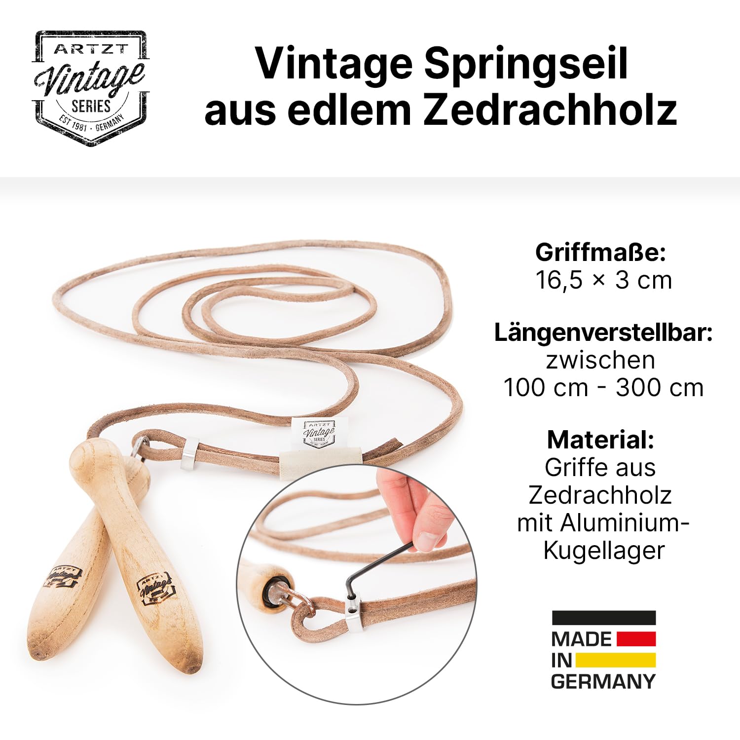 Tens Gerät Schmerztherapie Profi Leder Springseil Holzgriffe Boxen ...