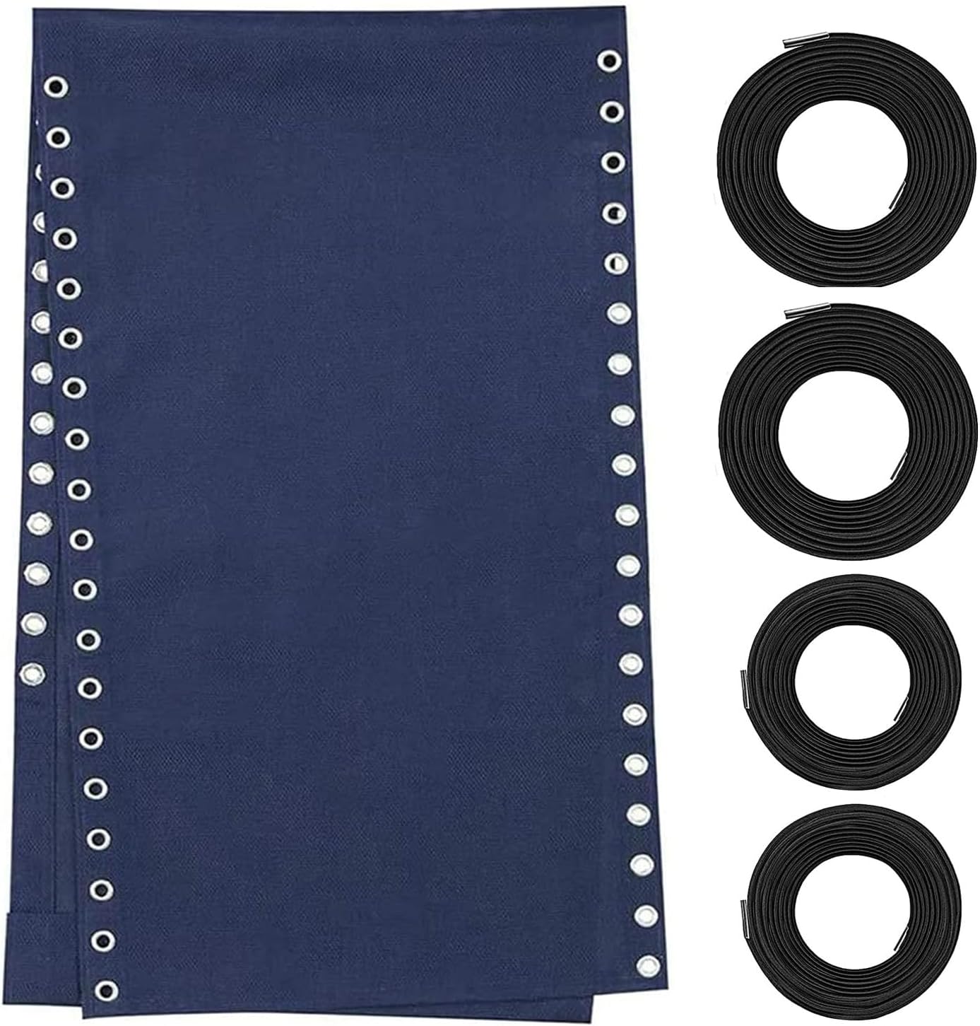 Ostlttyn Zero Gravity Chair Replacement Fabric with Bungee Cord Kit, 19 Inch Wide Repair Cloth with Replacement Cord for Anti Gravity Outdoor Recliner Patio Lounge Lawn Beach Sling Chairs, Black