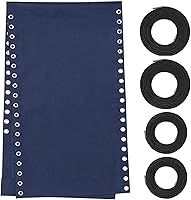 Vista 8 de Ostlttyn Tela de repuesto para silla Zero Gravity con kit de cuerda elástica, paño de reparación de 19 pulgadas de ancho con cable de repuesto