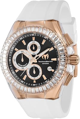 Technomarine Mens Cruise Original Chronograph Quartz Watch, White, TM-121160