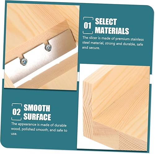 Miniatura 3 de TEHAUX Juego de herramientas de corte de jabón, cortador de jabón de mano, alambre de queso, rallador de trufa, cortador de mantequilla de mano,