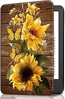 Vista 80 de Funda para Kindle básico de 6 pulgadas (11.ª generación), múltiples ángulos, piel sintética, delgada, con función de encendido y apagado automático