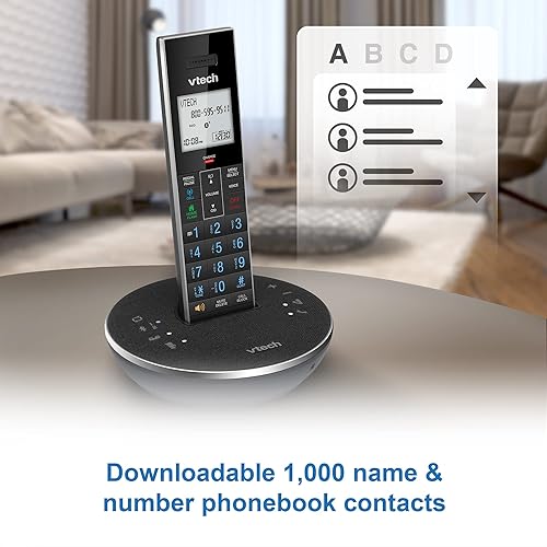 Miniatura 11 de VTech LS6381-2 Altavoz Bluetooth con cancelación de eco, reducción de ruido, transmisión de música, llamadas de PCteléfono fijocelular, emparejado