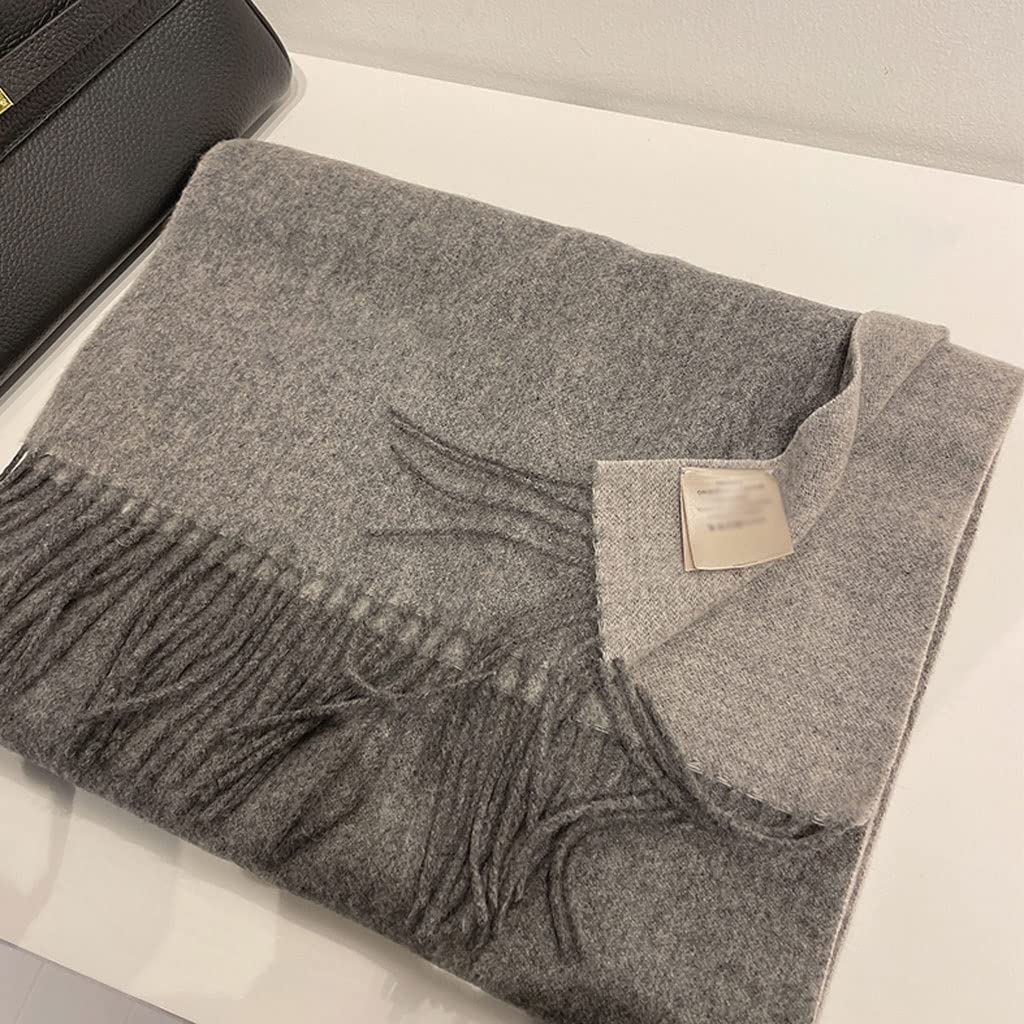 Sciarpa Scialle Sciarpa calda della sciarpa di inverno della lana pura delle donne calde Sciarpe solide di modo Casual Sciarpa casual Cashmere nappa lunga scialle Stola Elegante