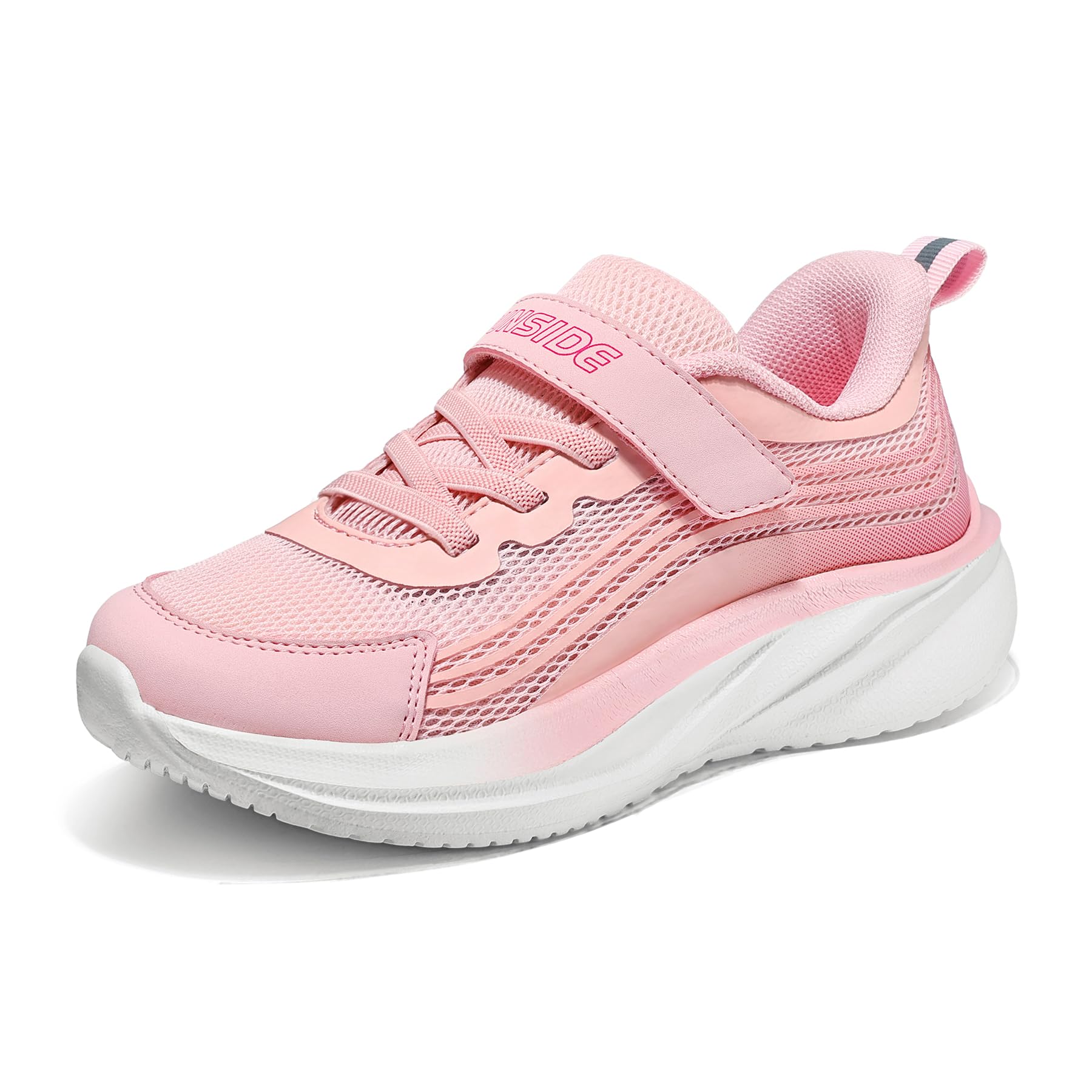 RUNSIDE Kids Tennis Running/Walking Breathable Lightweight Shoes | Outdoor, Hook & Loop, Sneakers, Toddler/Little Kid/Big Kid