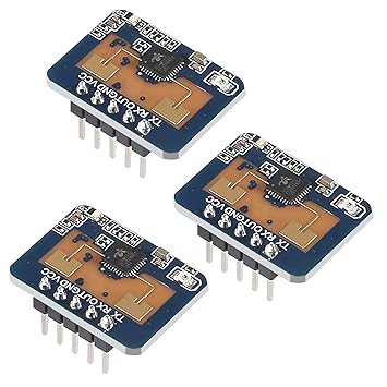 XIITIA 3x LD2410C Human Presence Radar Sensor Module, 24GHz ISM Band, 6m Sensing Distance, Non-Contact, Serial Port IO Level Output, Proximity Detection