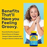 Vista 3 de Nature's Life Aceite de semilla de grosella negra 1000 mg con omega-3 ALA, Omega-6 GLA y ácido estearidónico 60