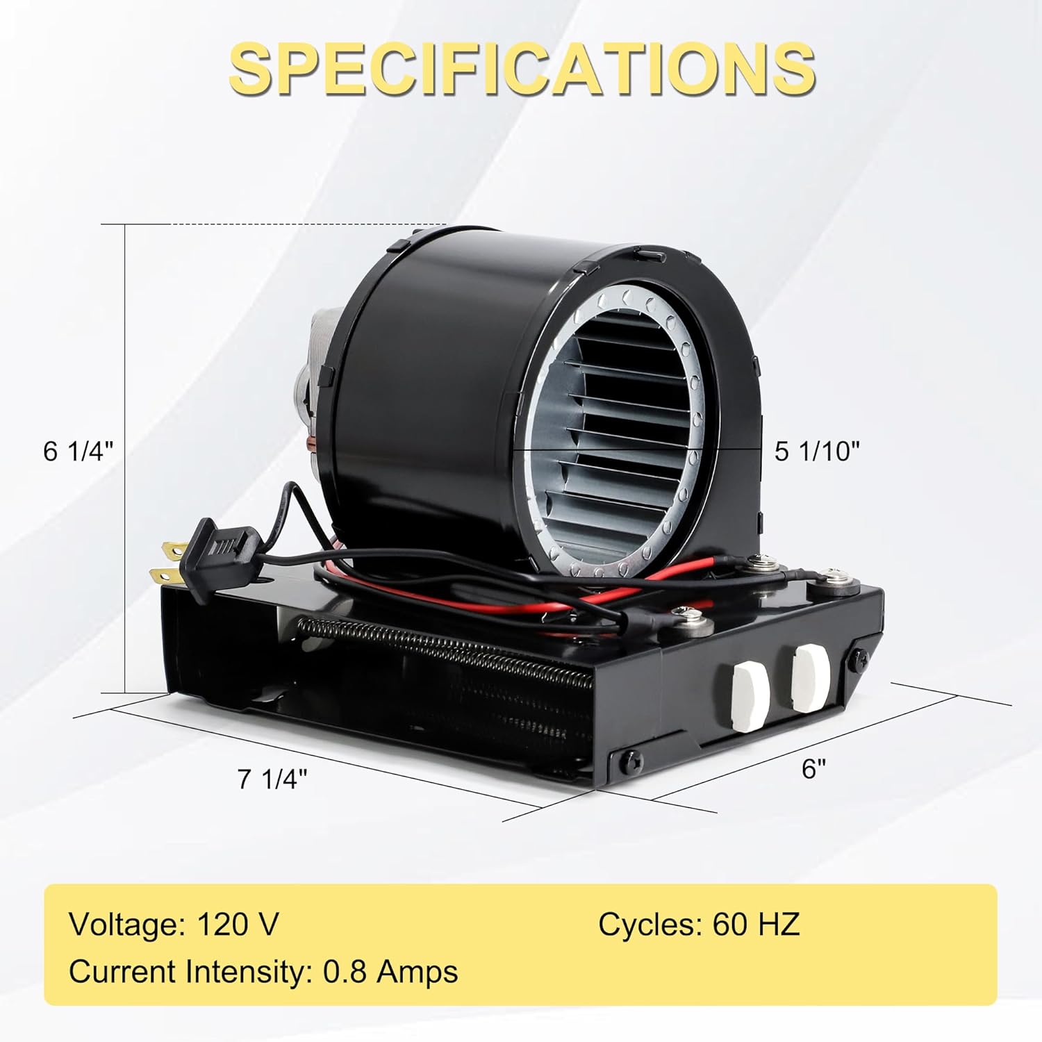 S97017063 Heater Motor Assembly for Broan 655 655F 655-C 658 659 695 655-A 656 HFL695, Bathroom Heater Replacement Motor for Broan Nutone Exhaust Fan