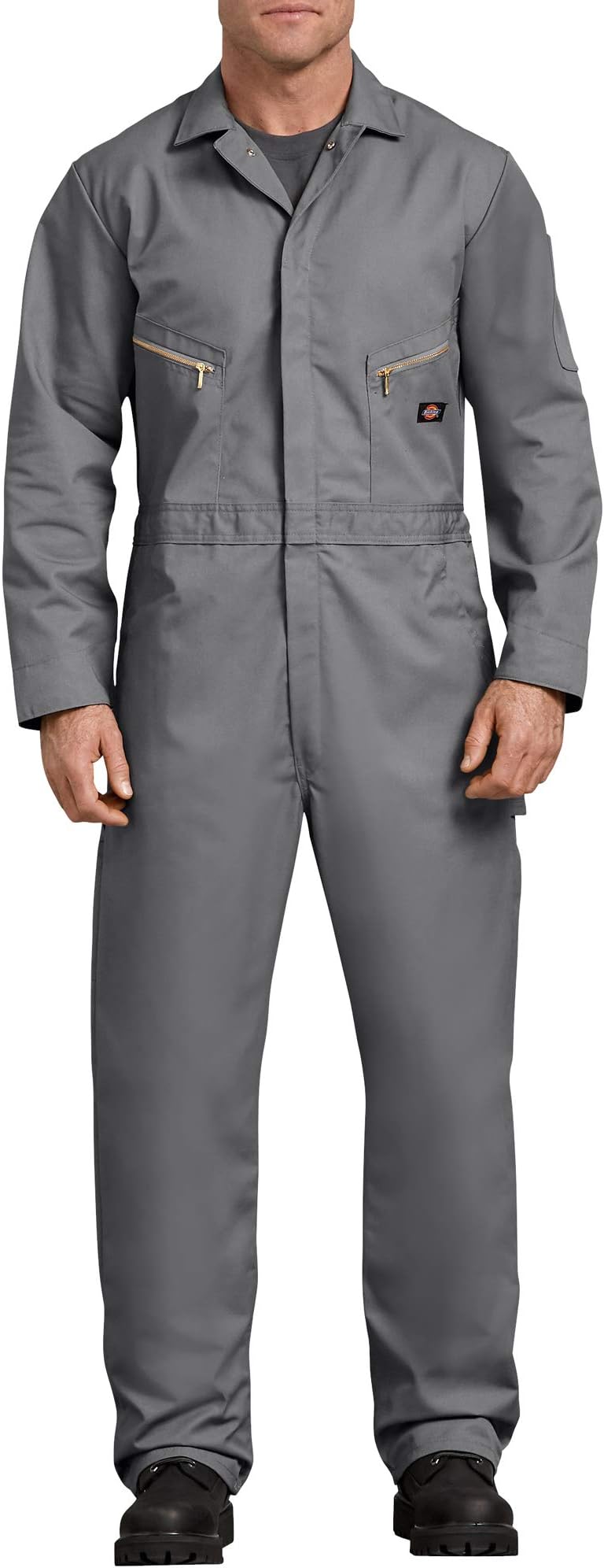 Men’s Deluxe Long Sleeve Coveralls – 7.5 oz Twill Mechanic Jumpsuit with Zipper Front Industrial Uniform Fit