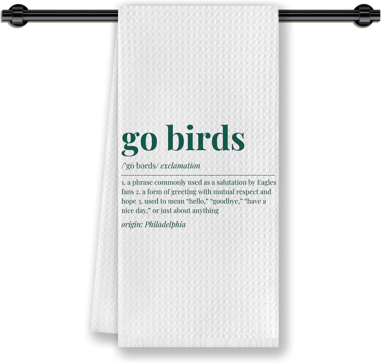 Go Birds Football Kitchen Dish Towels, Gifts for Football Lovers Players Boys Men Women, Sport Lover Gifts Hand Tea Towels for Bathroom Kitchen, 16x24 Inch