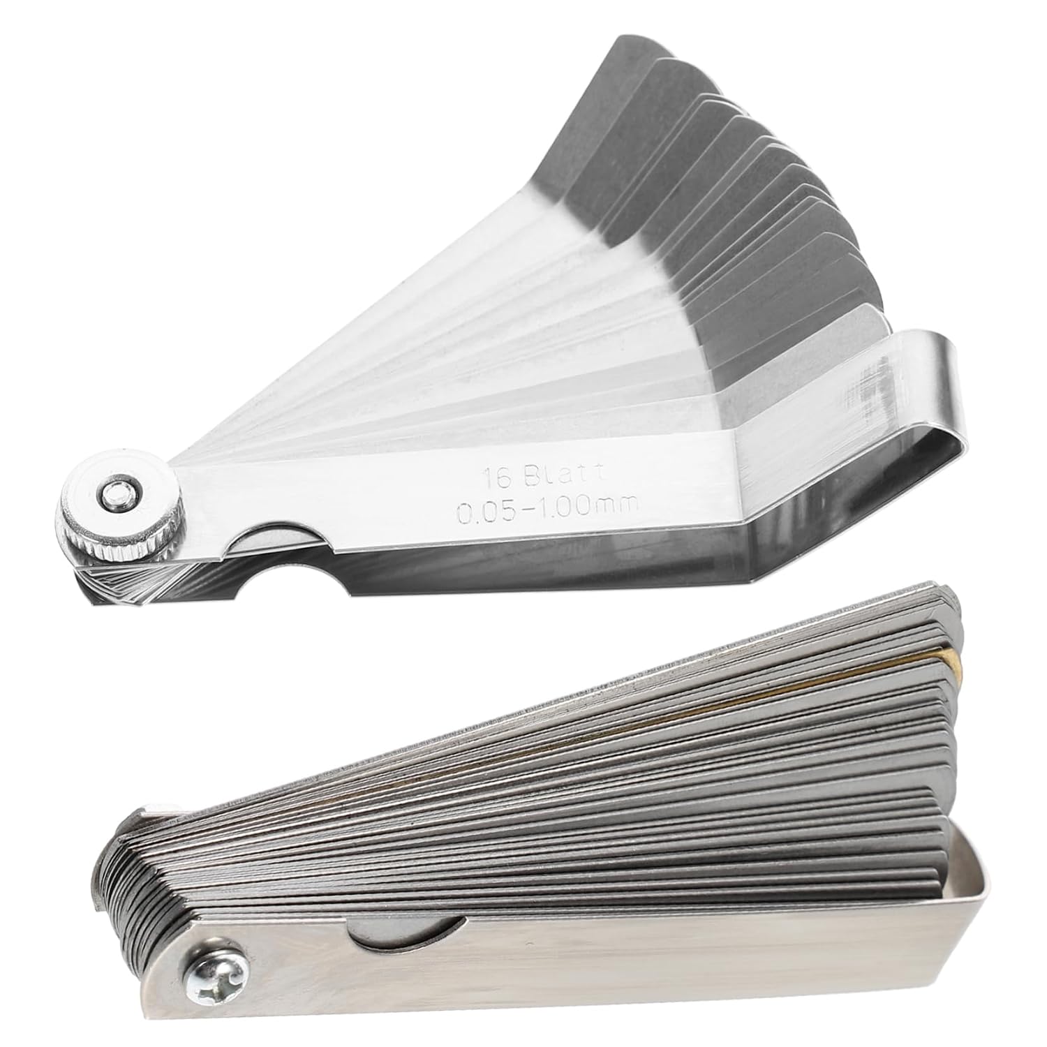 Ciieeo 2pc High Precision Feeler Gauge Spring Steel Plug Gauge Measuring Tool for Woodworking
