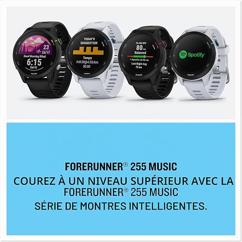Garmin [Renewed Forerunner 255 Music GPS 46mm Running Smartwatch, Lightweight, Music Storage, Advanced Training & Insights, Safety & Tracking Features, up to 14 days Battery Life, Black (Renewed) - 7