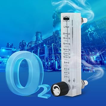 LZQ 7 Flowmeter 2 20LPM Meter Oxygen Air Gas Regulator Acylic Flowmeter Oxygen Air Meter with Control Valve for Measuring Controlling