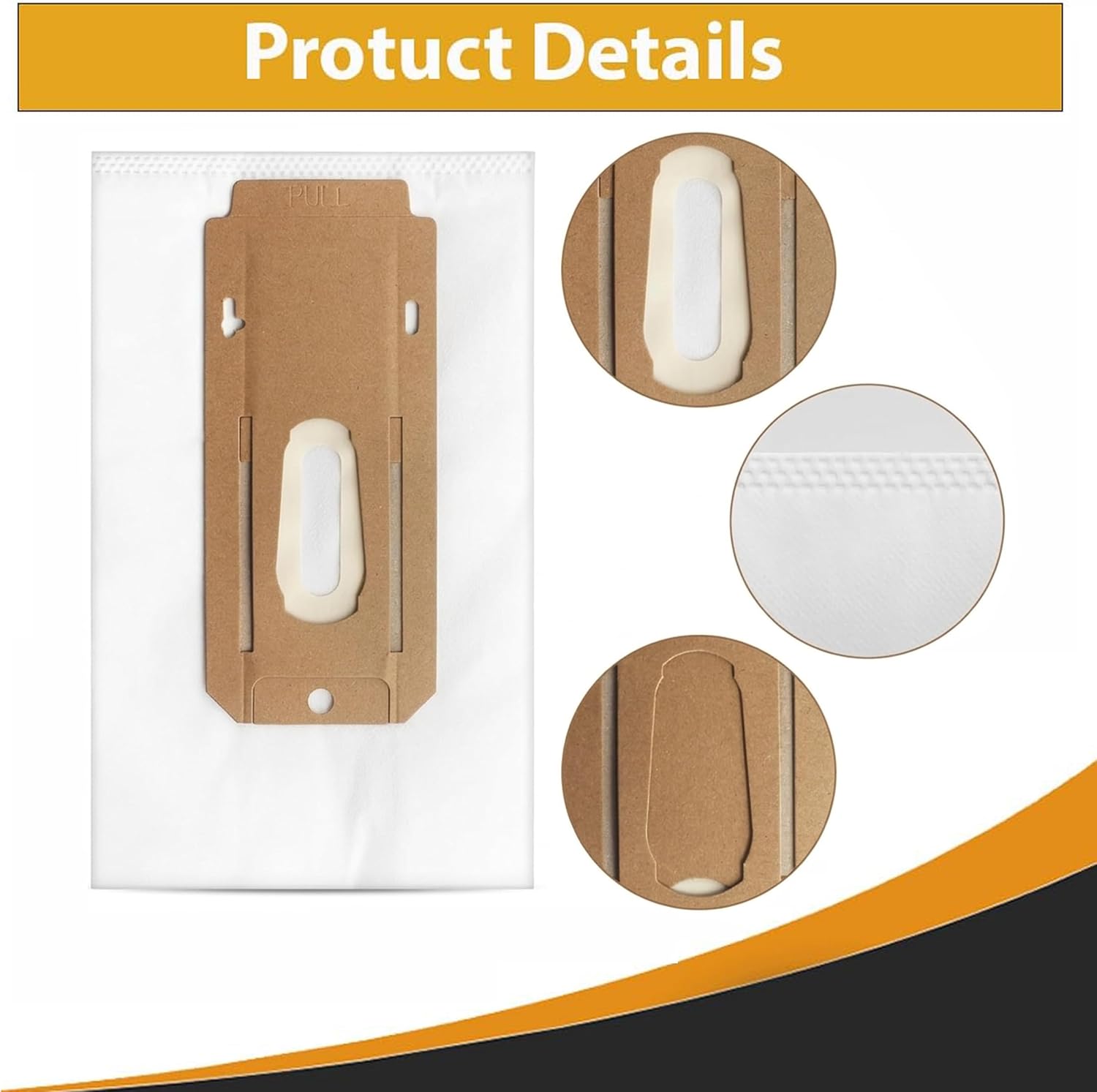 ONEPWR HEPA Replacement Bags for Hoover Cordless Upright BH55500, BH55500PC Vacuum Bags Refill (18 Bags) AH15600 Traps Dirt and Dust, Extra-Large Bag Capacity