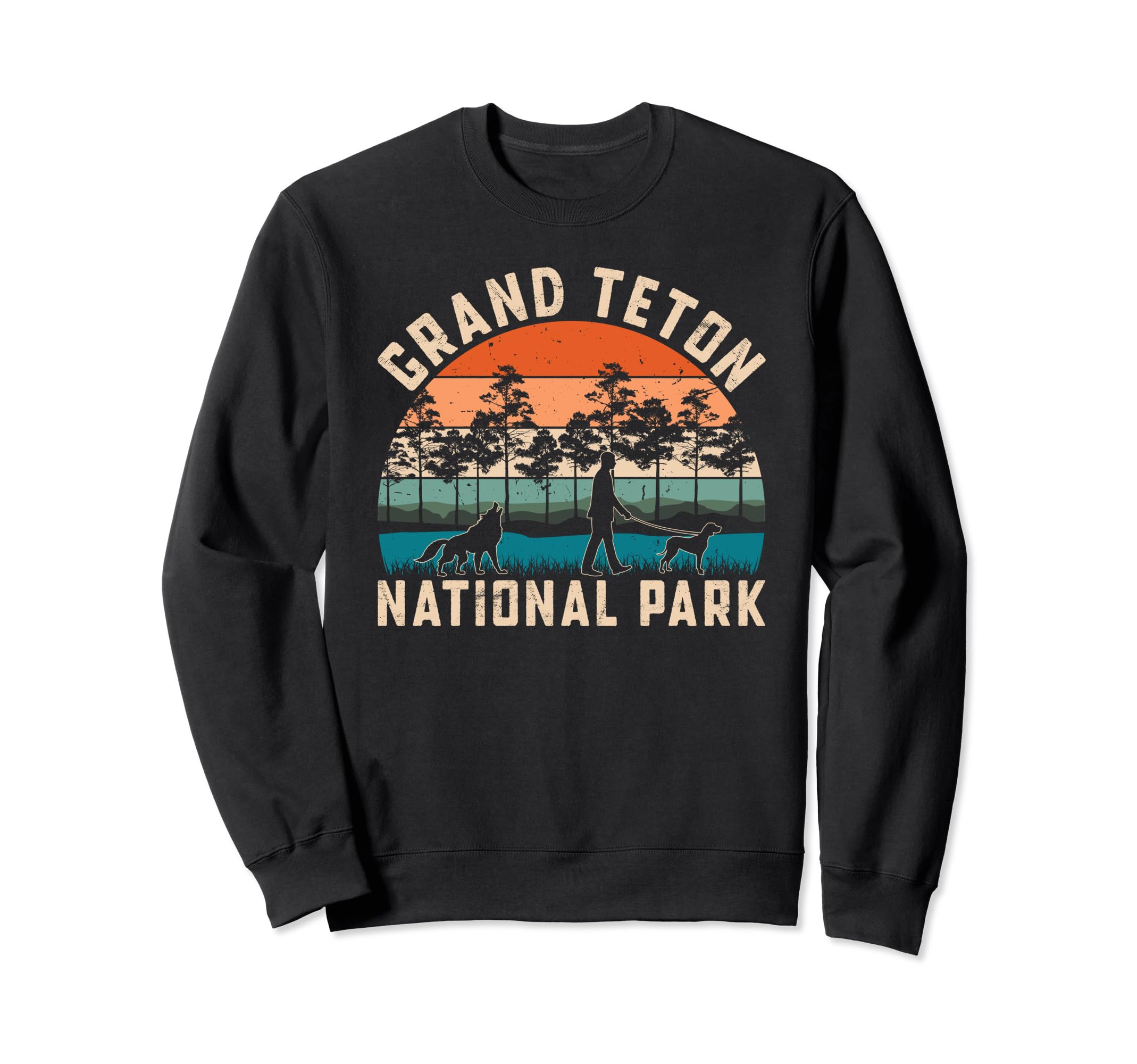 Vintage Dog Lover Grand Teton National Park Sweatshirt