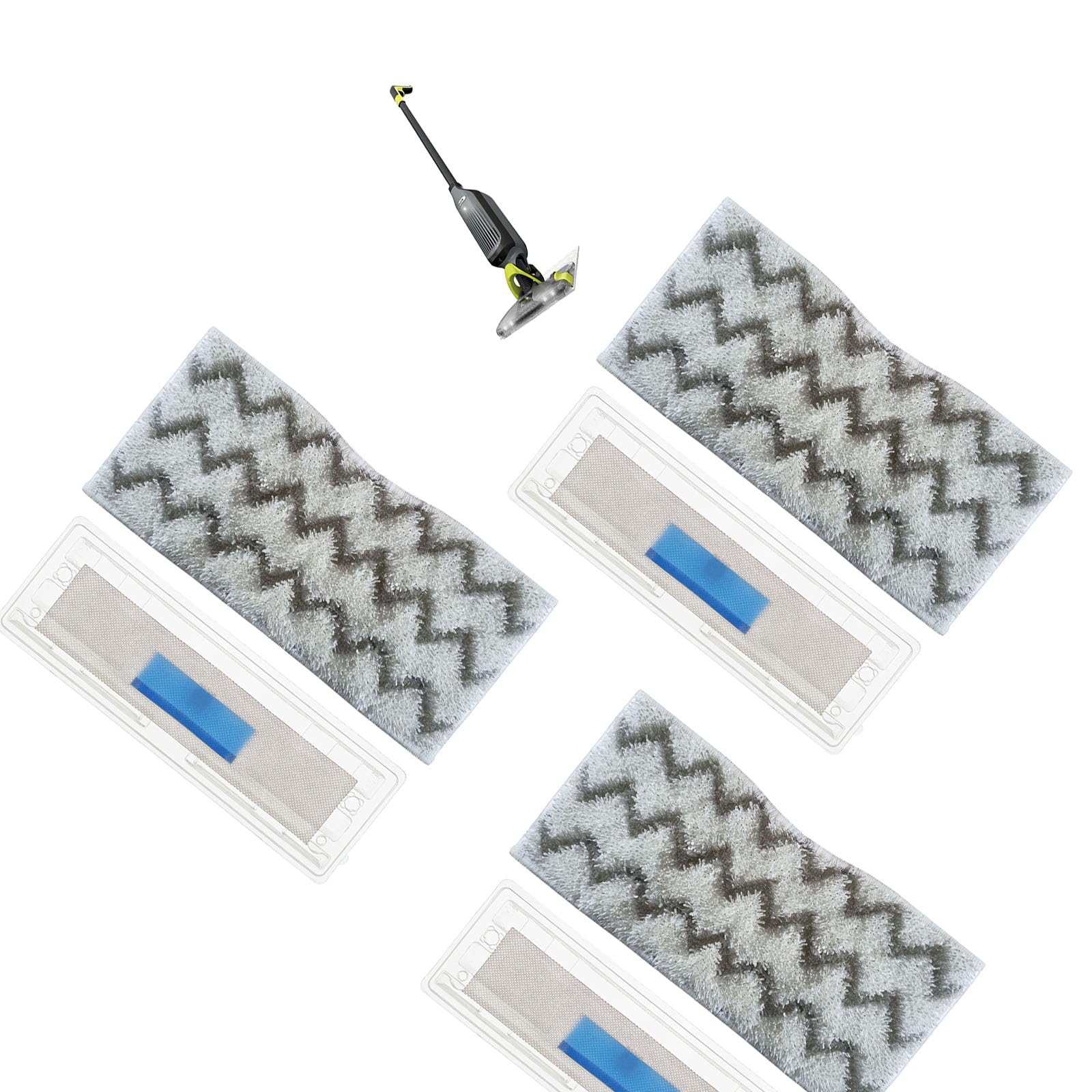 TFAOYS Of 3 Versatile Washable Mop Replacement Includes Removable Bin Cordless Hard Surfaces Tools Various Materials Cleaning