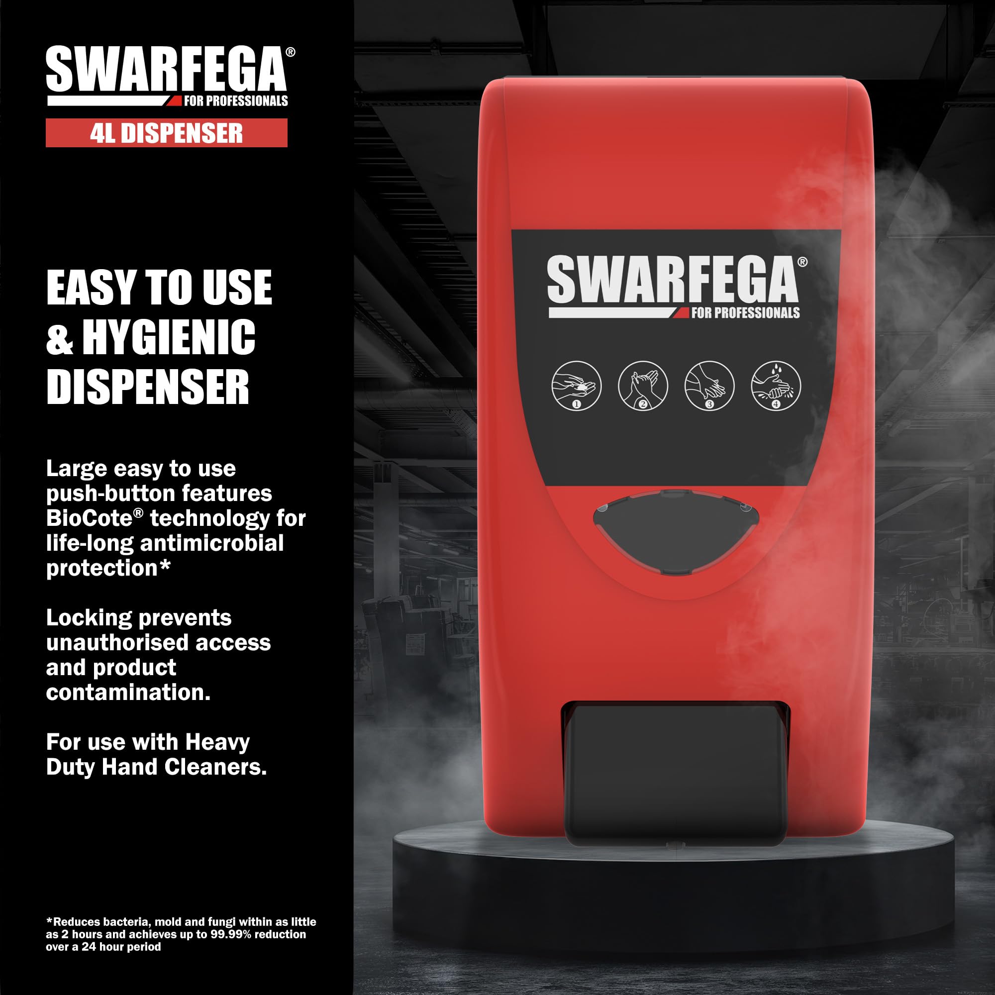 Swarfega Seifenspender 4 l, zur Verwendung mit 4-l-Kartuschen