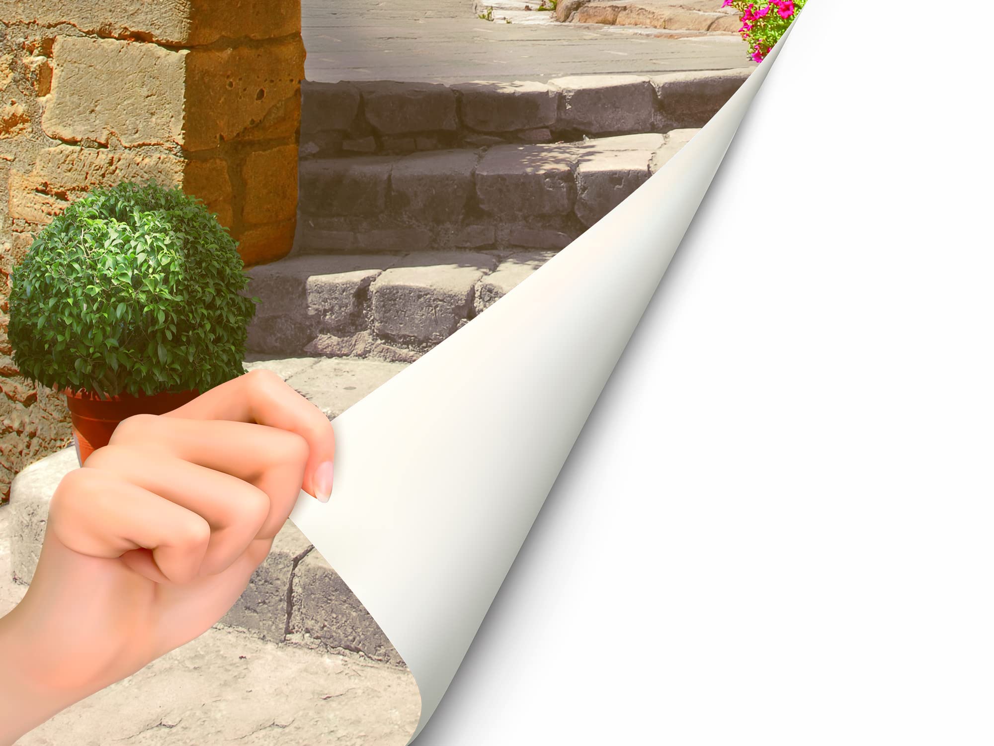 Adesivo Vinile Per Frigorifero - Motivo Italia, 200x70 Cm, Resistente E Facile Da Applicare - Foto 3