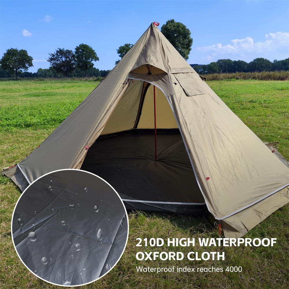 HUIOP Tapis de Sol de Tente Pyramide,Tapis de Sol imperméable,Tapis de Pique-Nique,Tapis de Plage imperméable,Tapis de Tente pour Le Camping