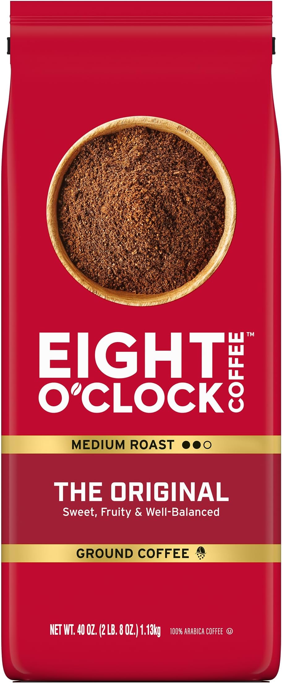 Eight O'Clock Coffee Whole Bean, The Original, 40 Ounce