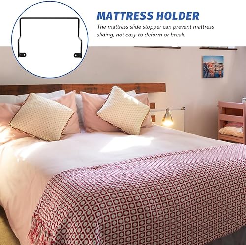 Miniatura 6 de LIFKOME 2 barras de retención de colchón antideslizantes para cama, agarre de colchón de hierro resistente para cama antideslizante