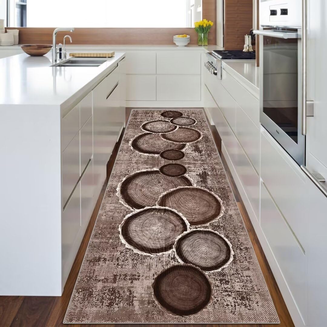 Tapis De Couloir Boho MOGETAL 70x250cm - Absorbant Et Antidérapant | Personnalisable