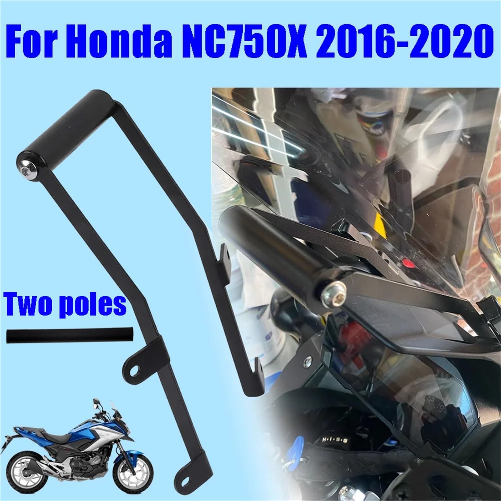 Uchwyt na telefon Uchwyt Do Telefon Do, Stojak, Nawigacja GPS, Do NC750X 2016-2020 Uchwyt do nawigacji GPS