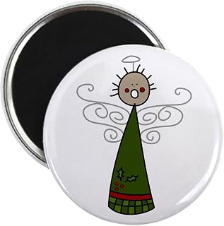 CafePress Singing Angel Magnets 2.25" Round Magnet, Refrigerator Magnet