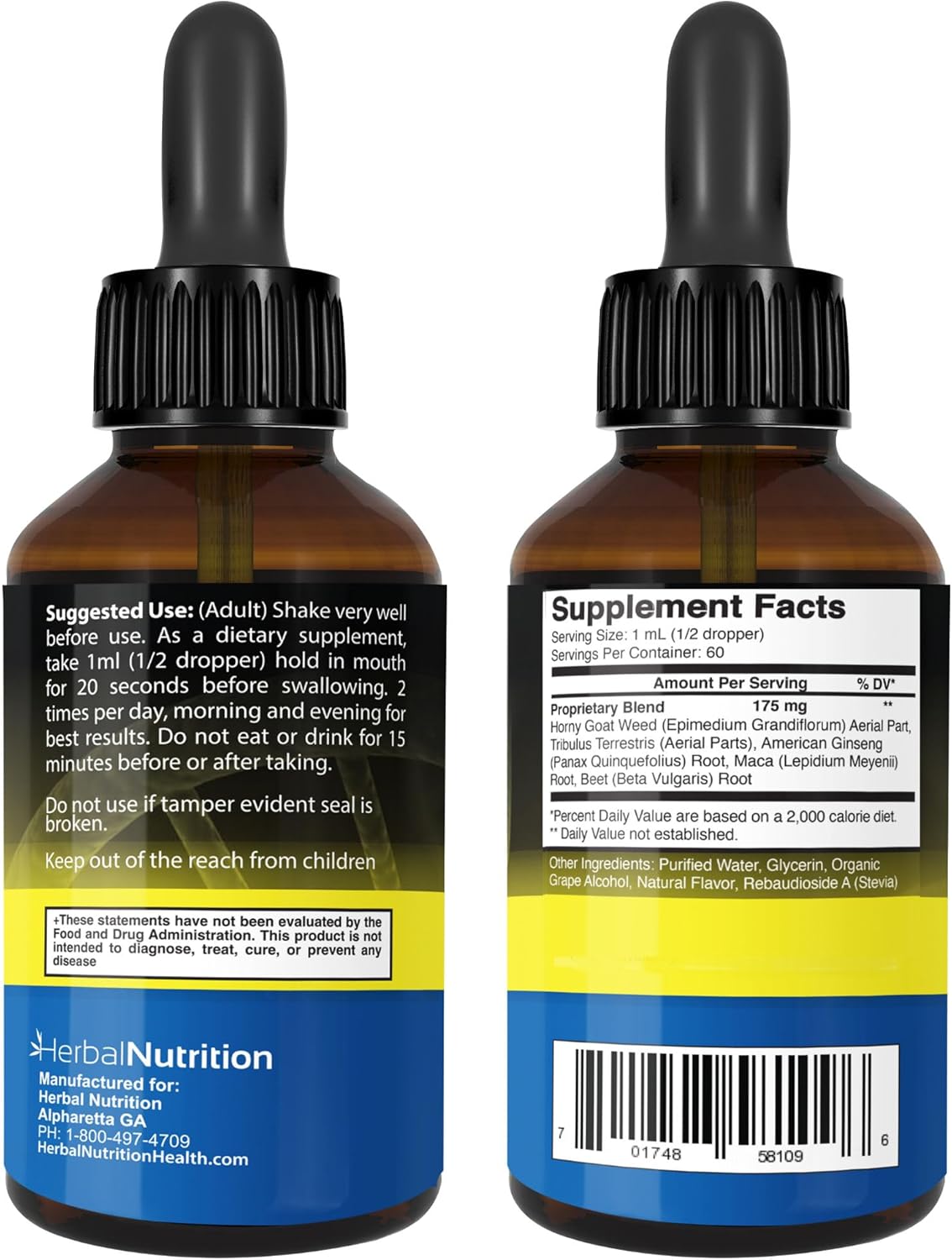 Muscle Force Strength and Endurance Spray Formula, 2 Bottle Pack, 175mg Proprietary Growth Formula, 2oz Per Bottle
