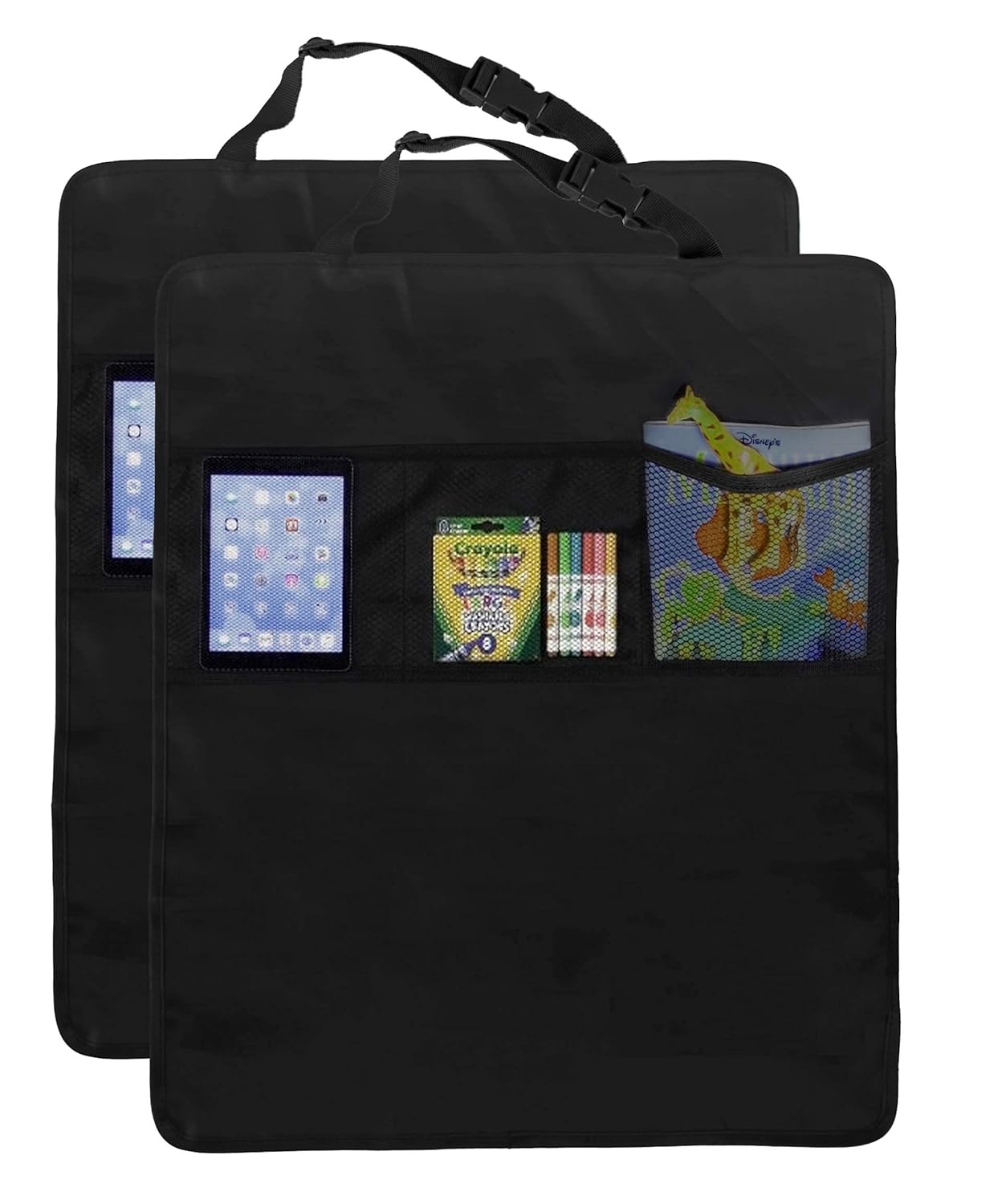 Lebogner Child Car Seat Saver Waterproof Liner & Kick Mat Auto Seat Back Protectors + 3 Organizer Pockets