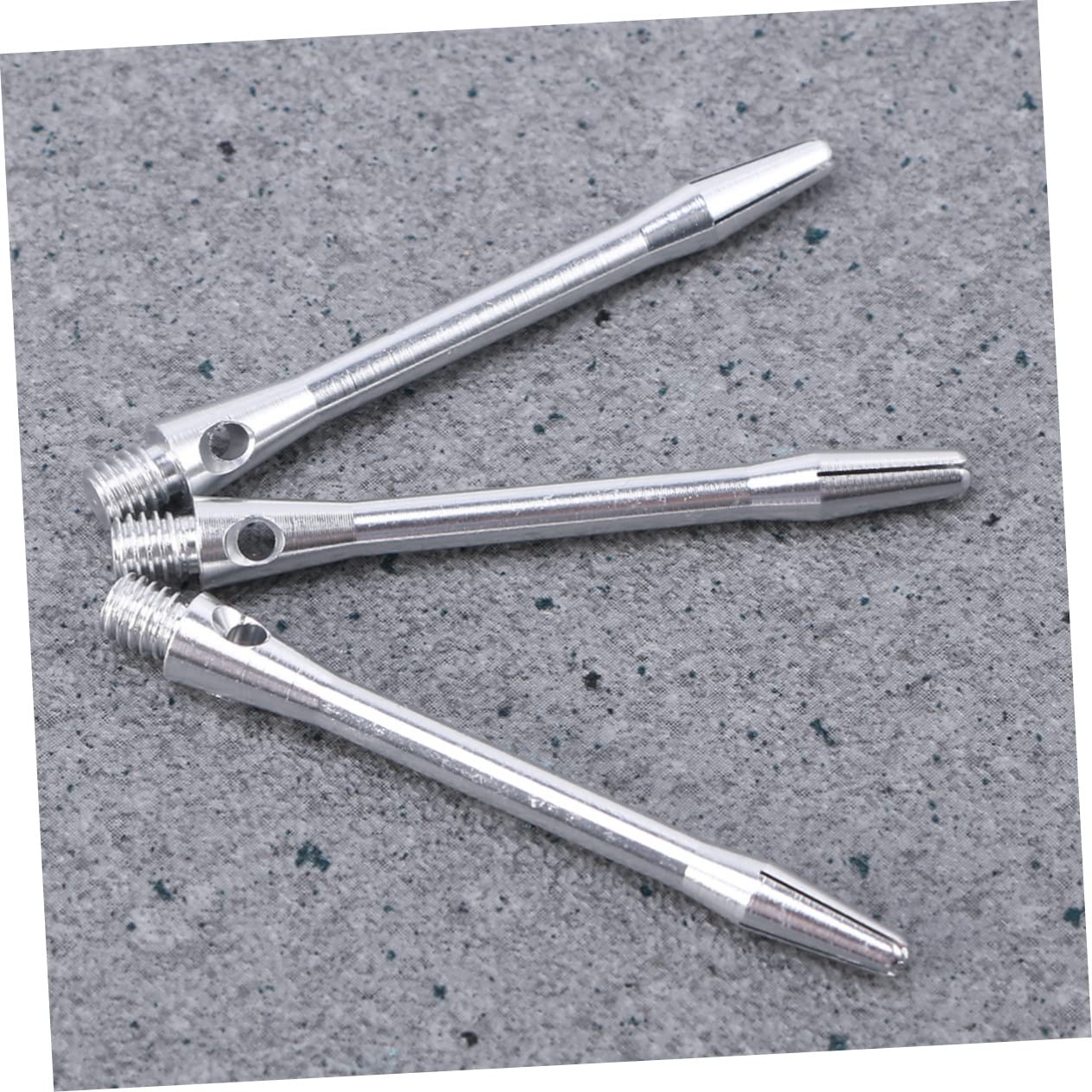 KOMBIUDA 12 Pack Metal Shafts 4.5mm Aluminum Alloy Shafts 2ba Thread Silver Aluminum Shafts Professional Set Random