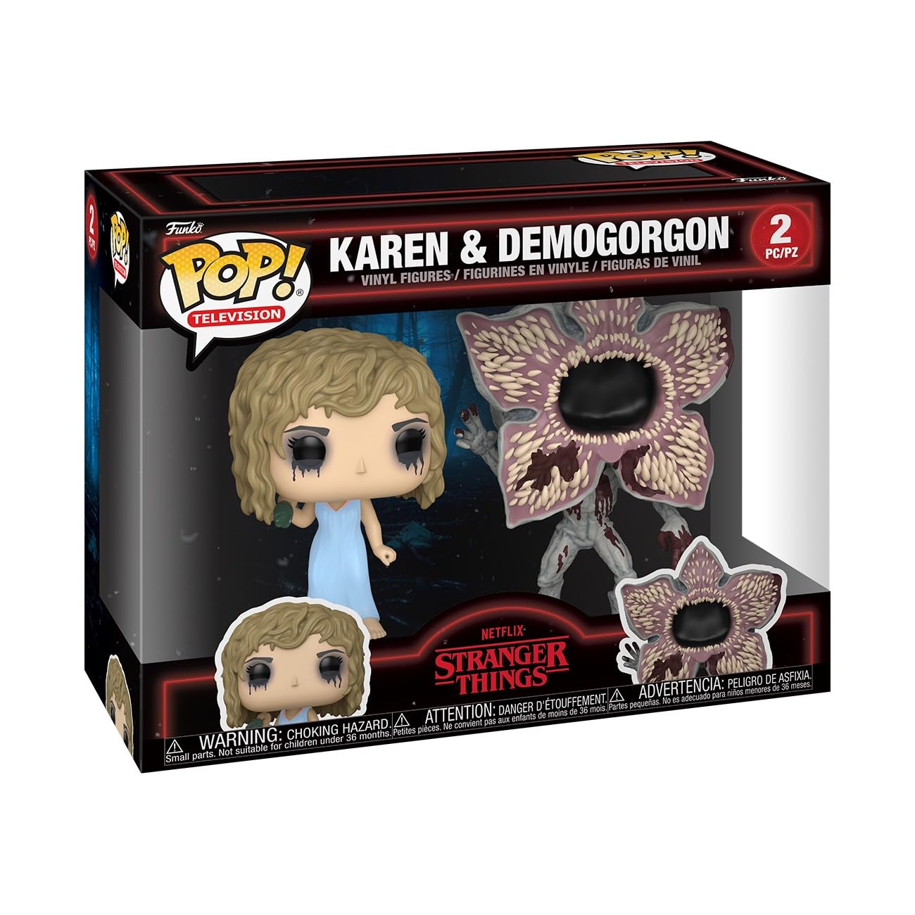 Funko Pop! TV: Netflix Stranger Things - Karen & Demogorgon - 2 Pack | Official Merchandising - Collectible Vinyl Figure for Decoration - Birthday Geek Gift