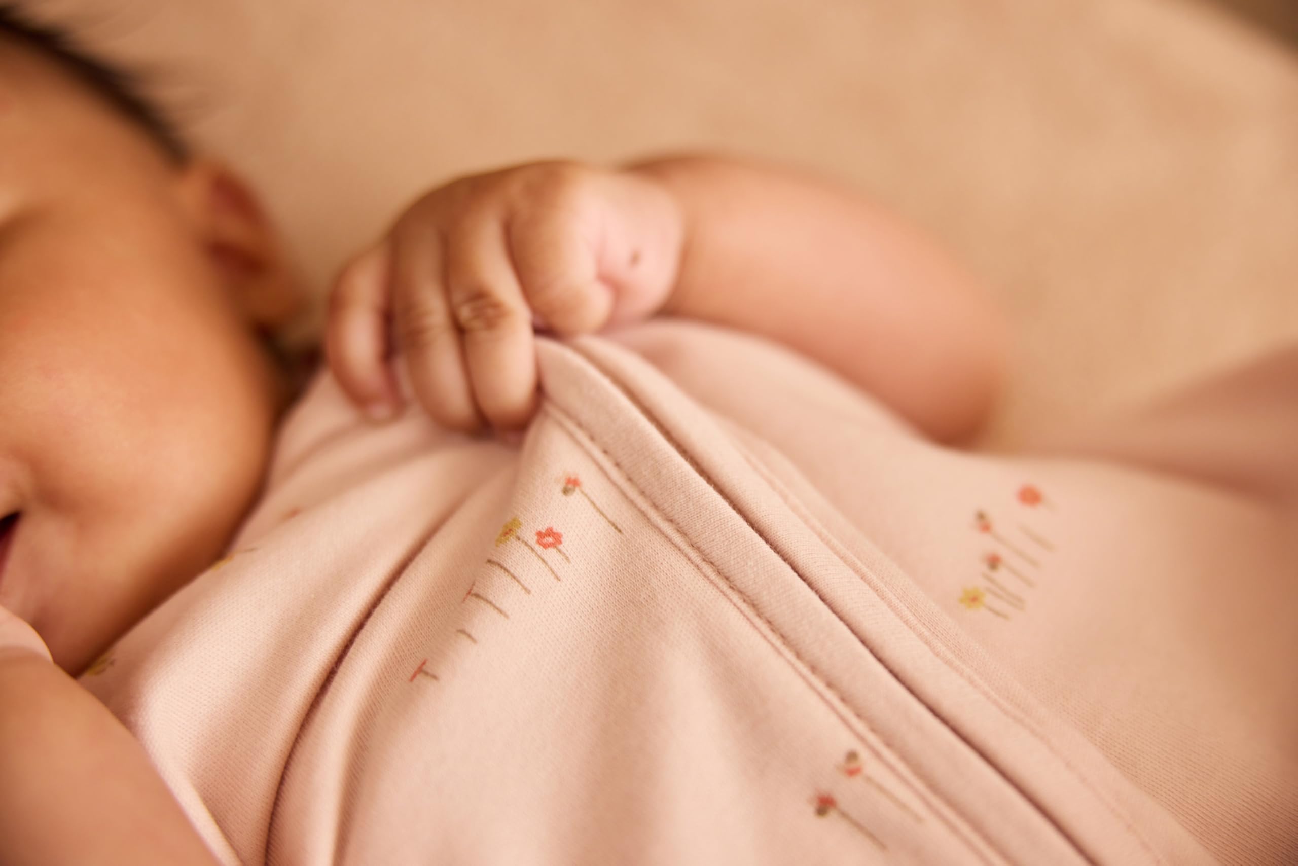 Jollein Gigoteuse bébé en jersey - 90 cm - Pretty Picnic - 100% coton - 0,5 TOG - gigoteuse d’été - avec fermeture éclair - certifiée OEKO-TEX