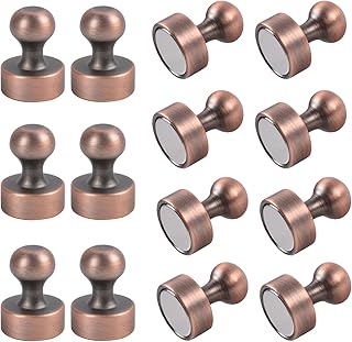 Keukenket Refrigerator Magnets, 14Pcs Strong Magnets for Whiteboard, Fridge Magnets Magnetic Push Pins, Neodymium Fridge Magnets for Office, Classroom,Magnets for Whiteboard Magnets, Map Magnets