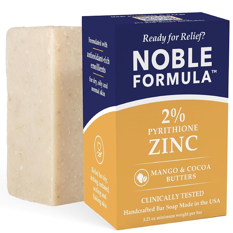 Sabonete em barra Noble Formula com piritionato de zinco 2%, 92 g
